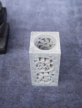 Load image into Gallery viewer, Soapstone Filigree Pen Holder