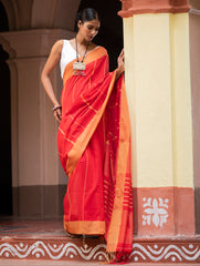 Soft & Light. Handwoven Bengal Cotton Saree - Binyas