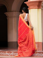 Soft & Light. Handwoven Bengal Cotton Saree - Binyas