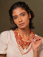 Sunset Serenade Layered Jute Necklace