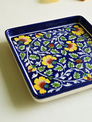 Jaipur Blue Pottery Servingware - Persian Garden Serving Plate