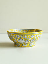 Jaipur Blue Pottery Servingware - Floral Vine Serving Bowl