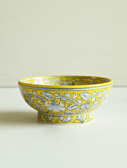 Jaipur Blue Pottery Servingware - Floral Vine Serving Bowl