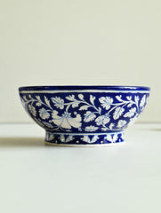 Jaipur Blue Pottery Servingware - Indigo Vine Serving Bowl
