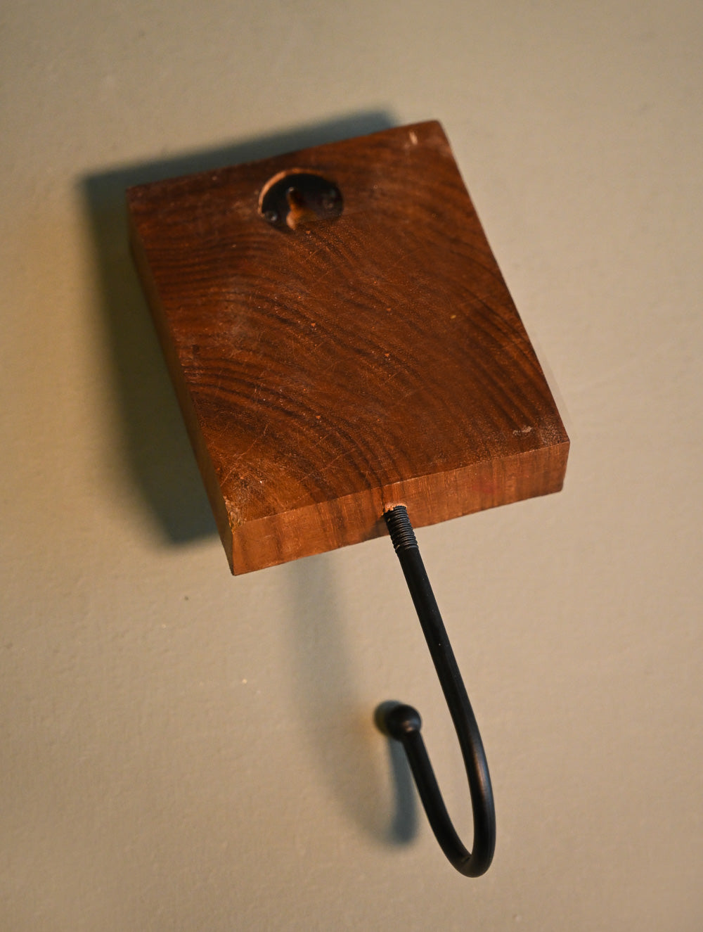 Exclusive Pichwai Carved Collectibles : Wooden Engraved Wall Hook - Gau Valli