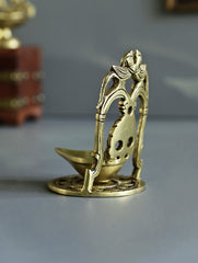 Brass Moulded Ornate Lamp - Swarna Deep