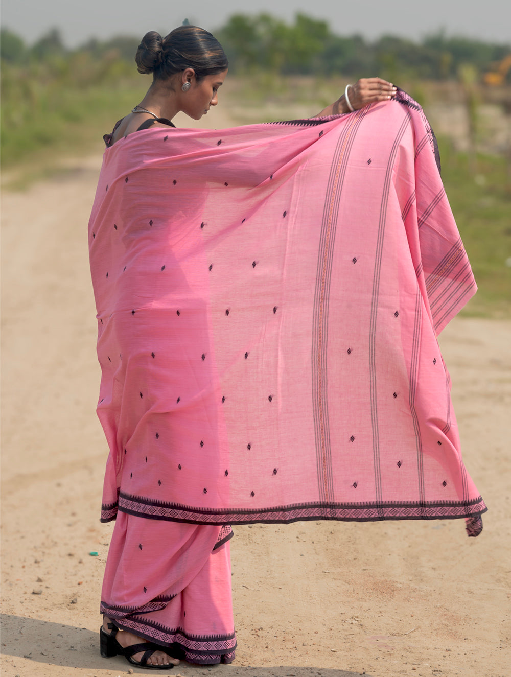 Sambalpuri Handwoven Ikat Soft Cotton Saree - Pankhuri