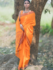 Bengal Weaves. Handwoven Cotton Saree - Genda Phool