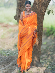 Bengal Weaves. Handwoven Cotton Saree - Genda Phool