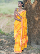 Bengal Weaves. Handwoven Cotton Saree - Surajmukhi