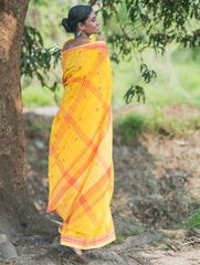 Bengal Weaves. Handwoven Cotton Saree - Surajmukhi