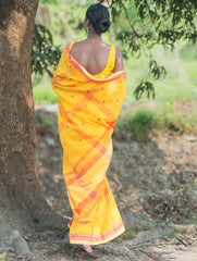 Bengal Weaves. Handwoven Cotton Saree - Surajmukhi