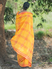 Bengal Weaves. Handwoven Cotton Saree - Basant Tara