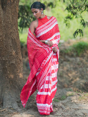 Bengal Weaves. Handwoven Cotton Saree - Shakha Pola