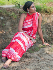 Bengal Weaves. Handwoven Cotton Saree - Shakha Pola
