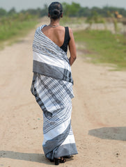 Bengal Weaves. Handwoven Cotton Saree - Bhor