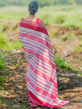 Bengal Weaves. Handwoven Cotton Saree - Lal Chand