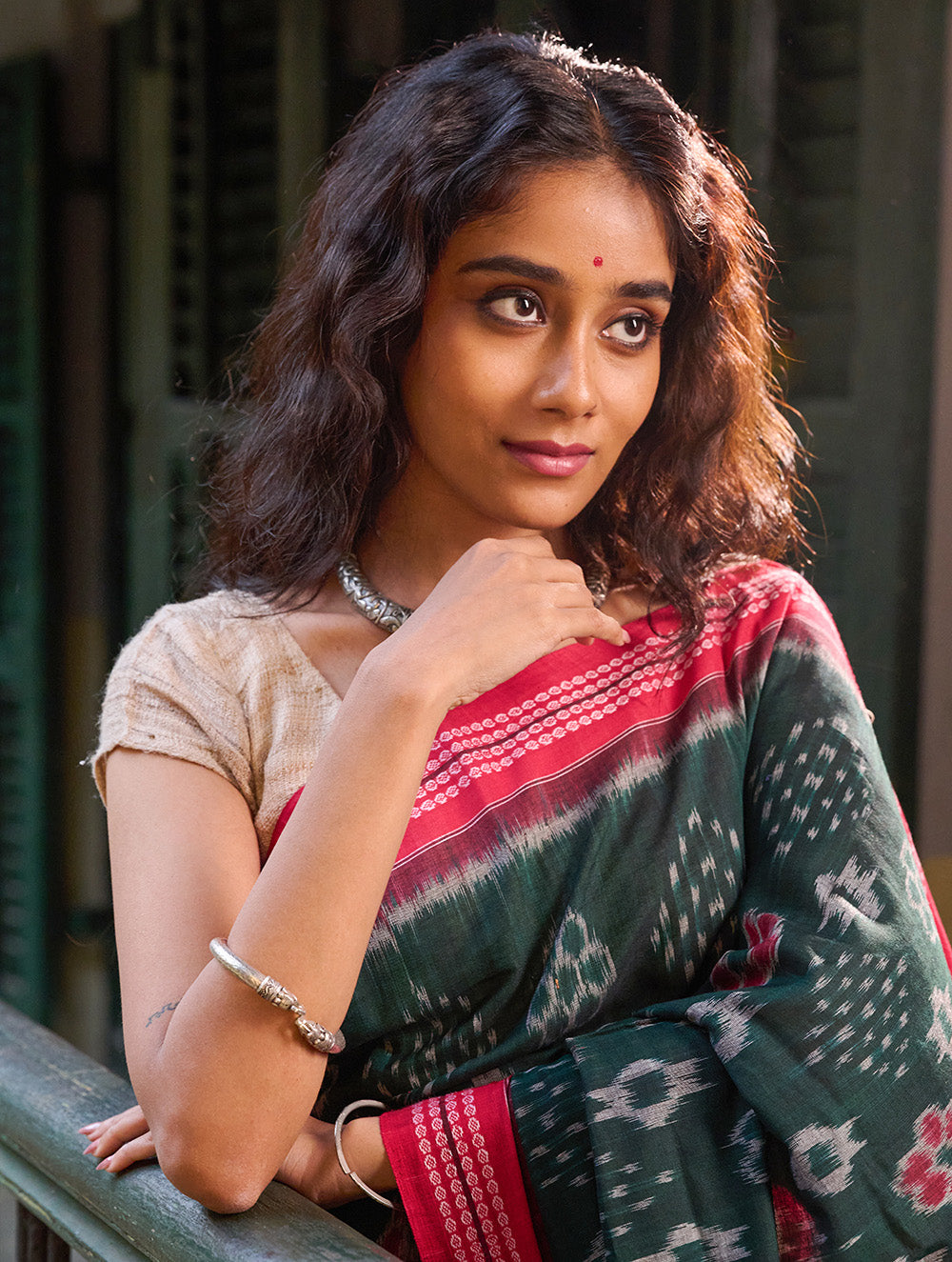 Sambalpuri Handwoven Ikat Soft Cotton Saree - Van Dhrshti
