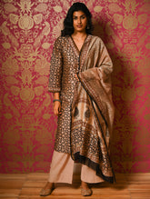 Light Festive. Bagru Hand Block Printed Chanderi Kurta Set - Gulshan ( 3 pc set)