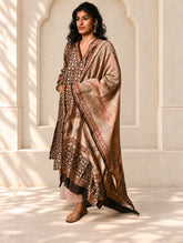 Light Festive. Bagru Hand Block Printed Chanderi Kurta Set - Gulshan ( 3 pc set)