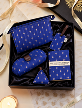 The Traveller’s Collection: Fabric Travel Set - Royal Zari (Set of 5)