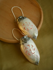Shell Craft Wardrobe Aroma Sachet Holder - Pearl & Filigree (Set of 2)