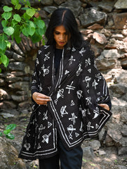 Light & Elegant. Handcrafted Silk Batik Stole - Glyph Bundle