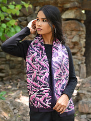 Light & Elegant. Handcrafted Silk Batik Scarf - Pink Orchids
