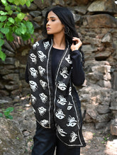 Light & Soft. Handcrafted Silk Batik Scarf - Ivory Abstract