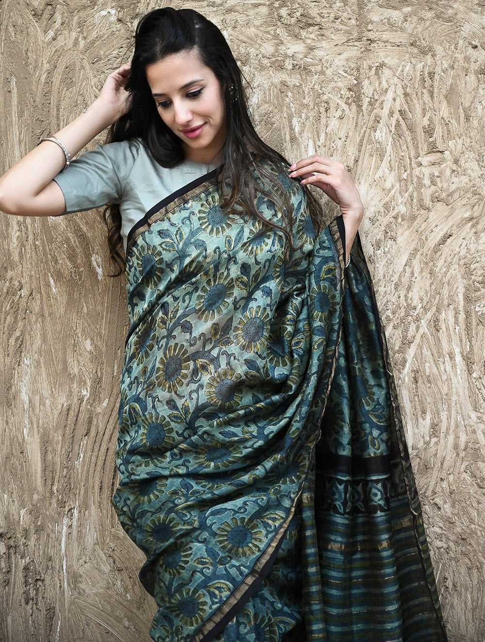 Bagru Hand Block printed Chanderi