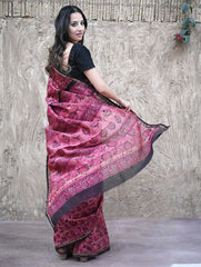 Dabu Hand Block Printed Chanderi