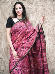 Dabu Hand Block Printed Chanderi