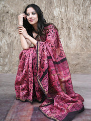 Dabu Hand Block Printed Chanderi