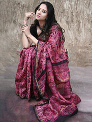 Dabu Hand Block Printed Chanderi