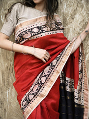 Bagru Hand Block printed Maheshwari