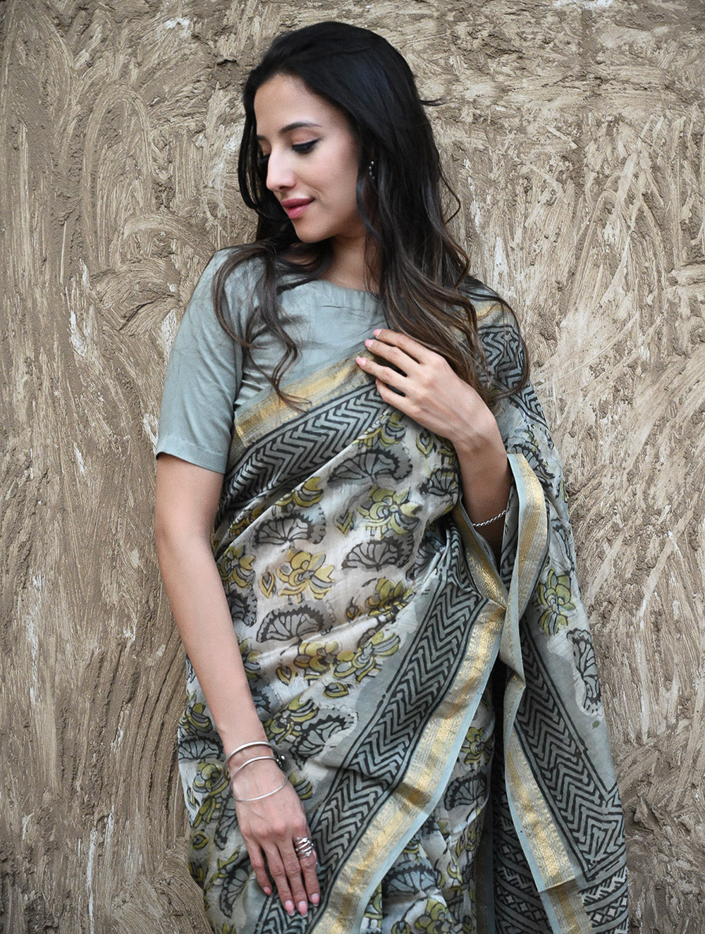 Sanganeri Hand Block printed Maheshwari