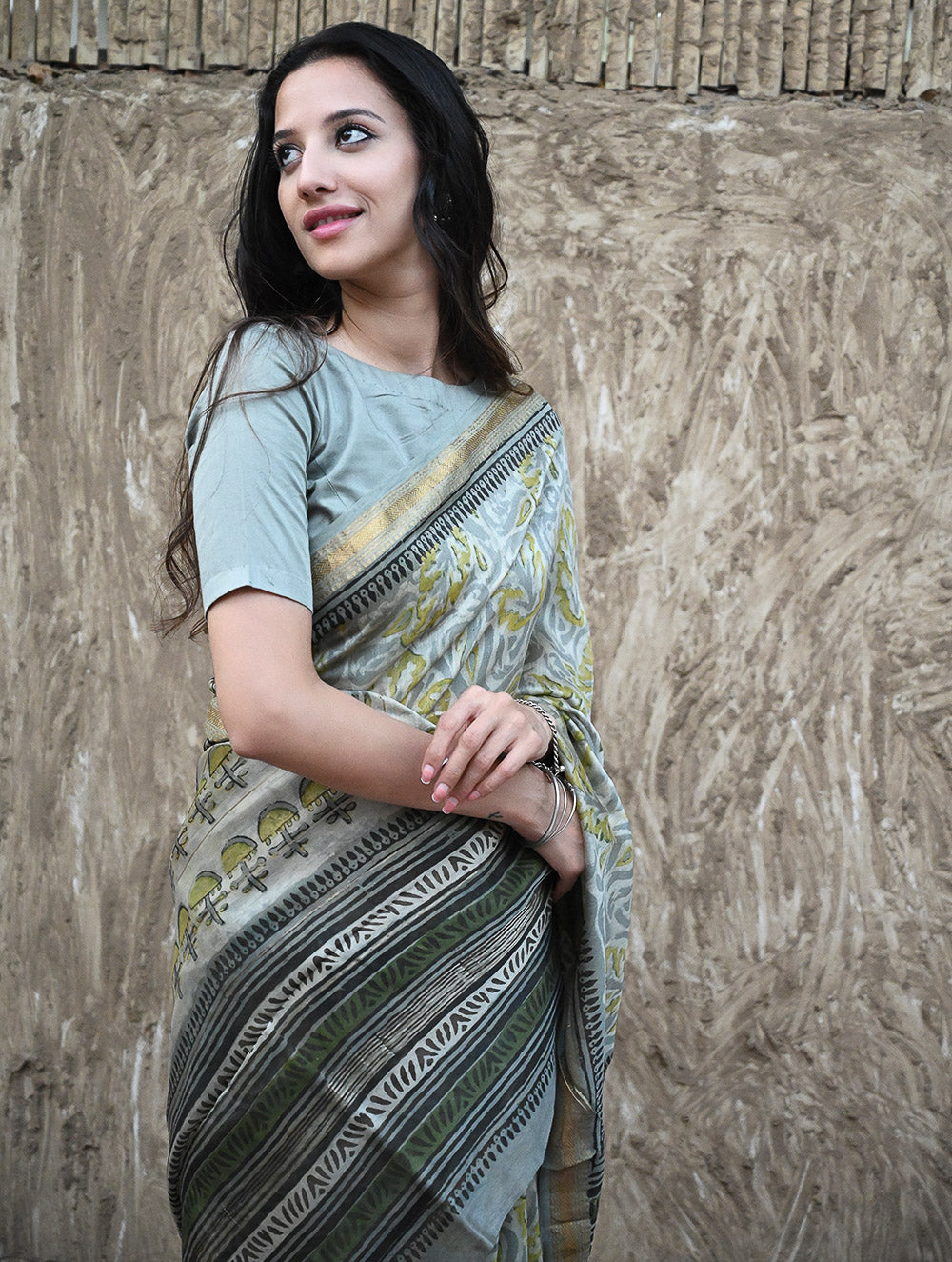 Sanganeri Hand Block printed Maheshwari