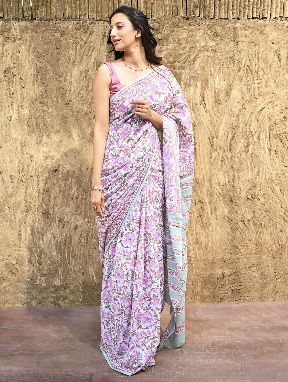Sanganeri Hand Block printed Mul Cotton