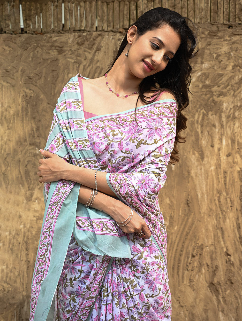 Sanganeri Hand Block printed Mul Cotton