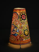 Andhra Leather Craft Lamp Shade - Mayurrekha - Height 12 inches