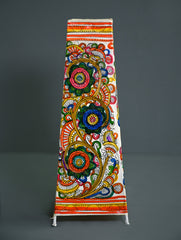 Andhra Leather Craft Lamp Shade - High Garden - Height 16 inches
