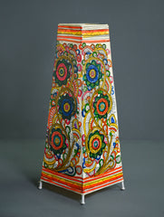 Andhra Leather Craft Lamp Shade - High Garden - Height 16 inches