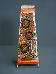 Andhra Leather Craft Lamp Shade - High Garden - Height 16 inches
