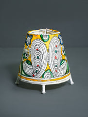 Andhra Leather Craft Lamp Shade - Mayurangana - Height 5 inches