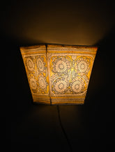 Andhra Leather Craft Wall Lamp Shade - Suvarnapushp - Height 8 inches