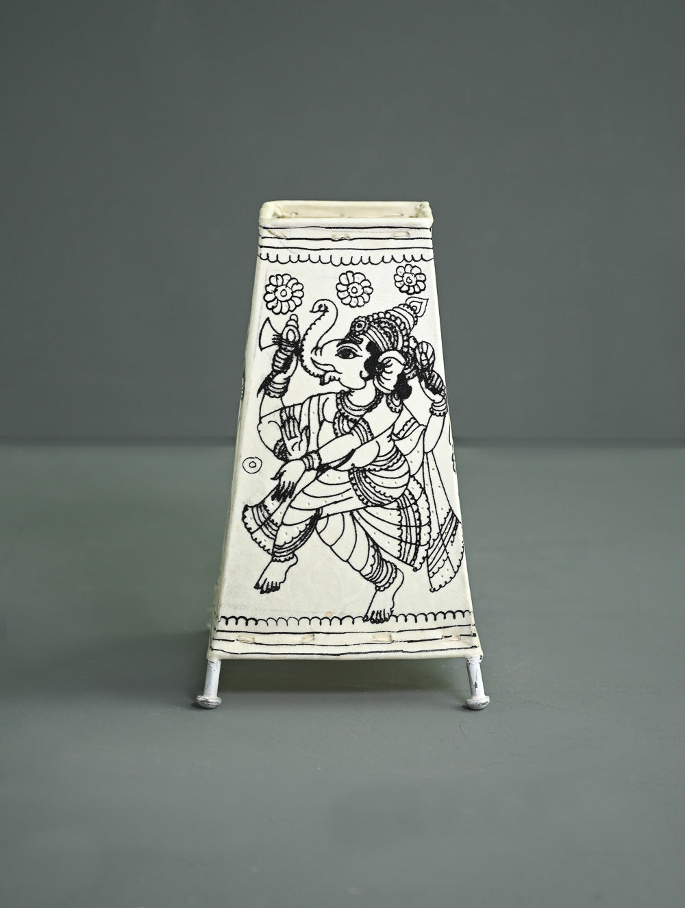 Andhra Leather Craft Lamp Shade - Nritya Vinayaka - Height 8 inches