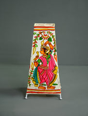 Andhra Leather Craft Lamp Shade - Murali Madhavam - Height 12 inches
