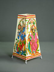 Andhra Leather Craft Lamp Shade - Murali Madhavam - Height 12 inches