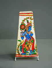 Andhra Leather Craft Lamp Shade - Murali Madhavam - Height 12 inches