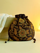 Shahi Nazakat. Zardozi & Resham Embroidered Evening Potli Bag - Mahira